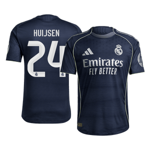 HUIJSEN #24 Real Madrid Extérieur Maillot 2025/26 Authentique