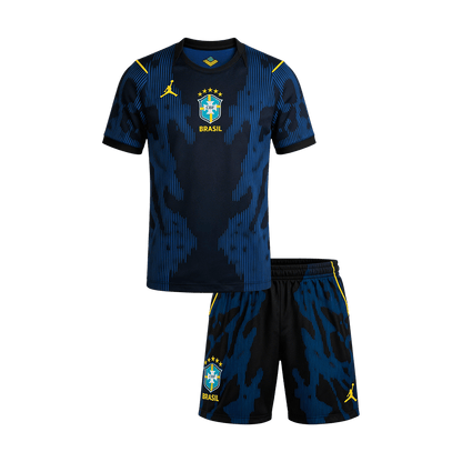 Brazilië Uitshirt Kit - Wereldkampioenschap 2026 Kinderen Marineblauw
