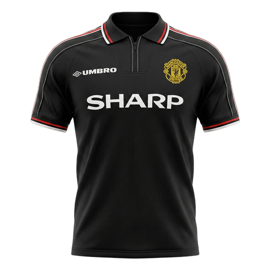 Retro Manchester United Extérieur Maillot 1998 Noir