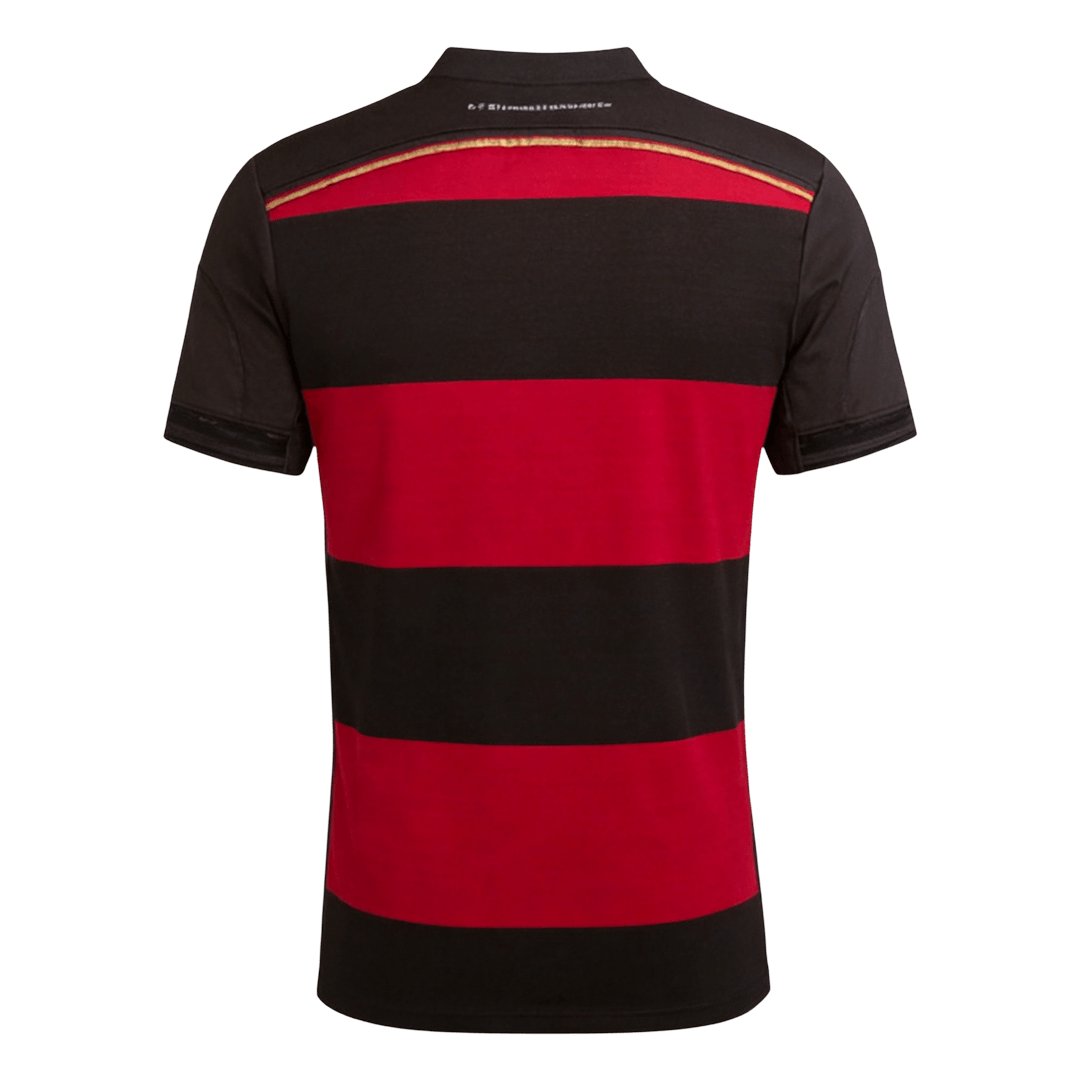 Retro Duitsland Uitshirt 2014 Zwart&Rood