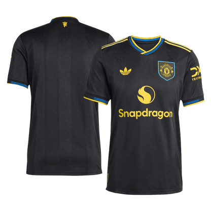Manchester United Third Maillot 2025/26 Noir Authentique
