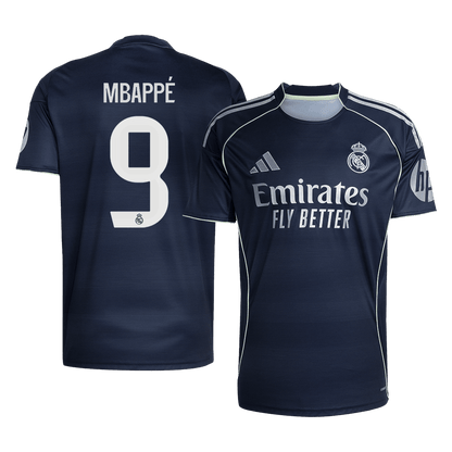 MBAPPÉ #9 Real Madrid Extérieur Maillot 2025/26 Grande Taille