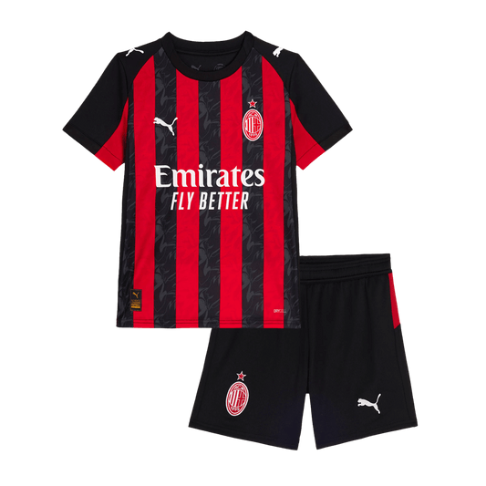 AC Milan Domicile Maillot Kit 2025/26 Enfant Rouge