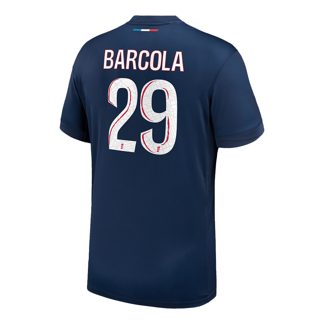 BARCOLA #29 Paris Saint-Germain Domicile Maillot 2024/25 Grande Taille