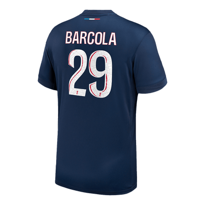 BARCOLA #29 Paris Saint-Germain Domicile Maillot 2024/25 Grande Taille