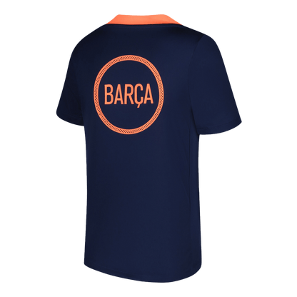 Barcelone Pre-Match Maillot 2025/26 Orange&Black Grande Taille