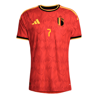 DE BRUYNE #7 België Thuisshirt - WK 2026 Rood Speler