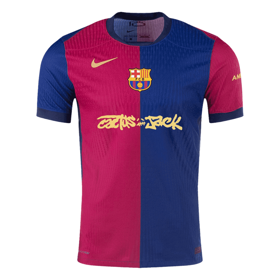 Barcelona X Travis Scott Domicile Maillot 2024/25 Authentique Grande Taille