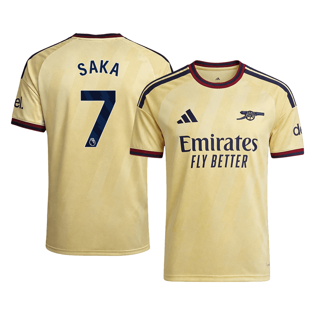 SAKA #7 Arsenal Third Maillot 2026/27 Jaune Joueur