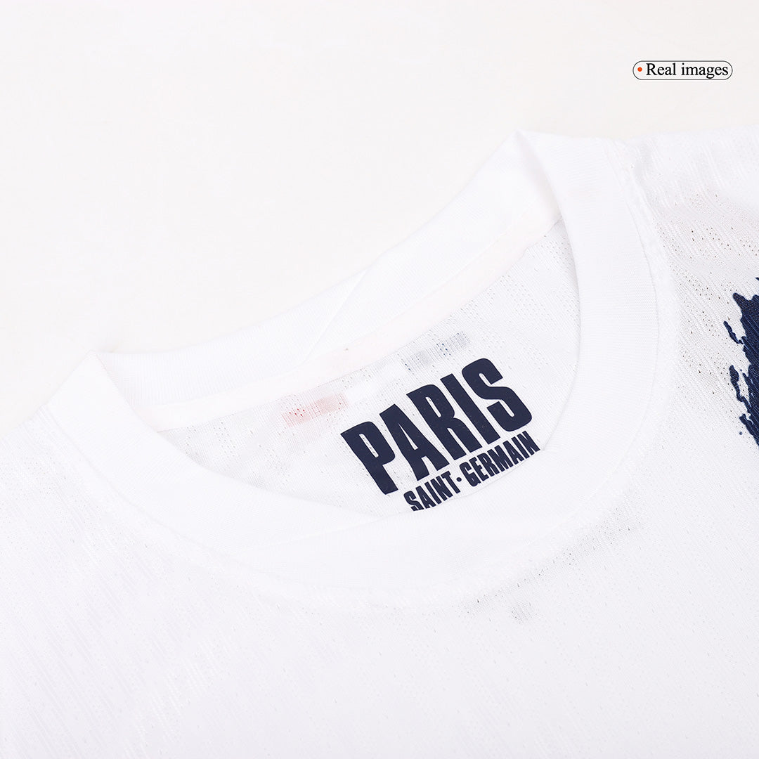Paris Saint-Germain Extérieur Blanc Maillot 2024/25 Authentique Grande Taille