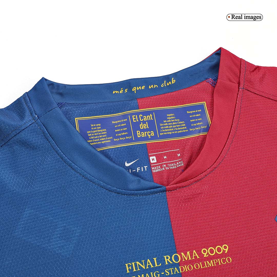 Vintage MESSI #30 Barcelone Domicile Maillot Manches Longues 2008/09 - UCL Final