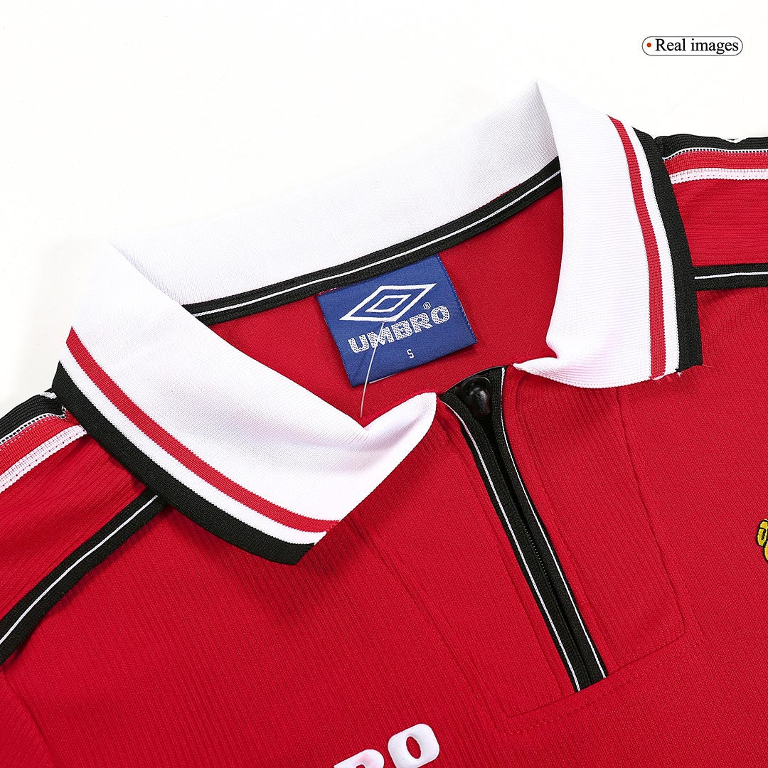 Retro Manchester United Domicile Maillot Manches Longues 1998/99