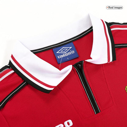 Retro Manchester United Domicile Maillot Manches Longues 1998/99
