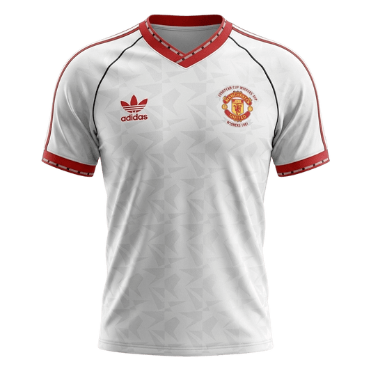 Retro Manchester United Extérieur Maillot 1991 Blanc