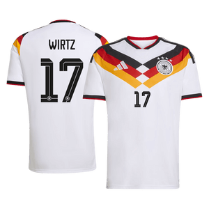 WIRTZ #17 Allemagne Domicile Maillot Coupe du Monde 2026 Blanc