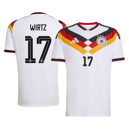 WIRTZ #17 Allemagne Domicile Maillot Coupe du Monde 2026 Blanc