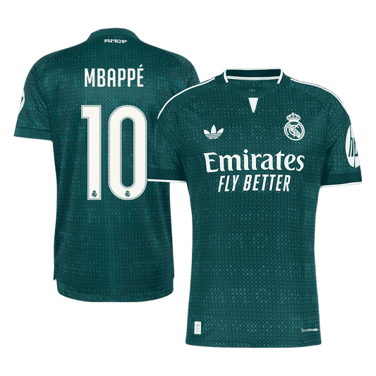 MBAPPÉ #10 Real Madrid Extérieur Maillot 2026/27 Vert Joueur