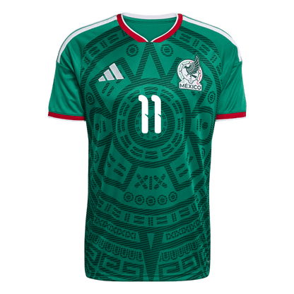 S.GIMENEZ #11 Mexique Domicile Maillot - Coupe du Monde 2026 Vert