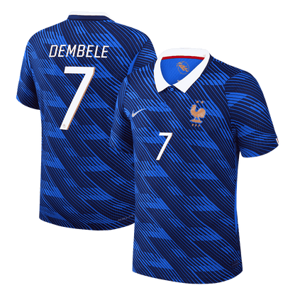 DEMBELE #7 France Domicile Maillot - Coupe du Monde 2026 Bleu Joueur