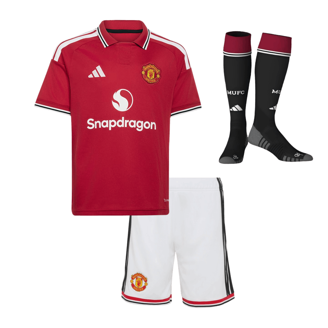 Manchester United Domicile Maillot Kit 2026/27 Enfant Rouge - Super