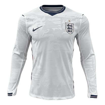 Engeland Thuisshirt Lange Mouwen - Wereldkampioenschap 2026 Wit