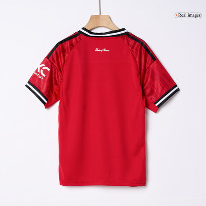 Manchester United Domicile Maillot Kit 2025/26 Junior Rouge