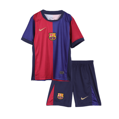 Barcelone Domicile Maillot Kit 2024/25 - Spotify Logo Without Text Enfant - Mon Maillot Foot Store