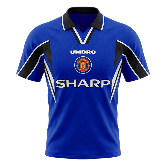 Retro Manchester United Third Maillot 1996/97 Bleu