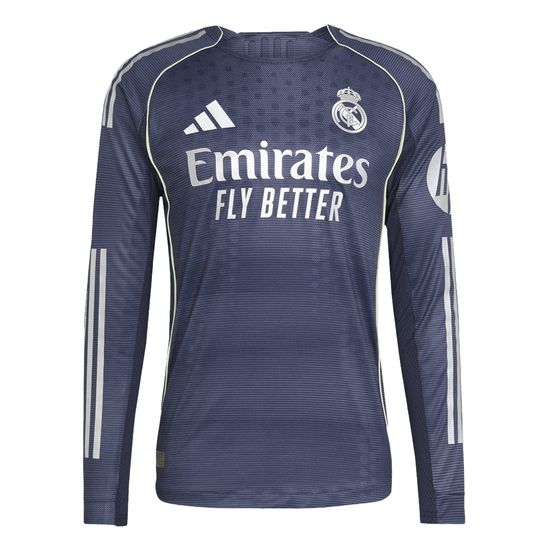 Real Madrid Extérieur Maillot Manches Longues 2025/26 Bleu marine