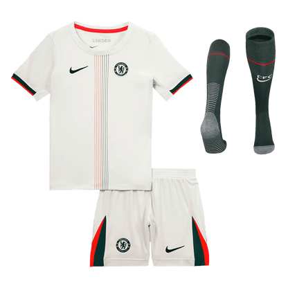 Chelsea Extérieur Maillot Kit 2025/26 Junior Blanc