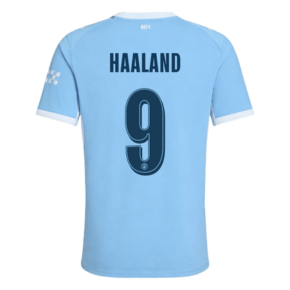 HAALAND #9 Manchester City Domicile Maillot 2026/27 Bleu Joueur - UCL