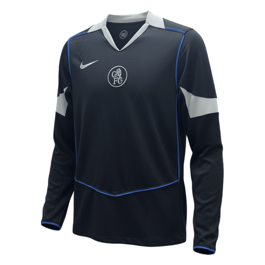 Chelsea Maillot Manches Longues 2025/26 Noir Grande Taille