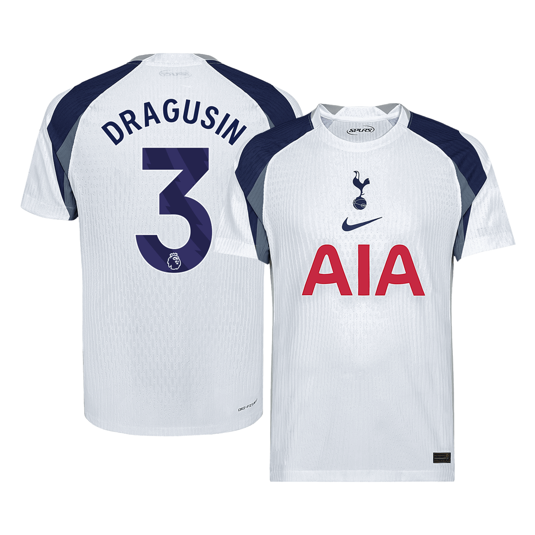 DRAGUSIN #3 Tottenham Hotspur Domicile Maillot 2025/26 Blanc Joueur