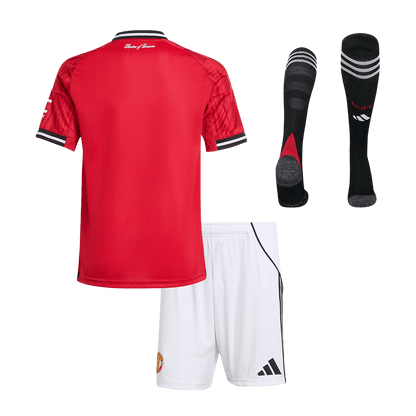 Manchester United Domicile Maillot Kit 2025/26 Enfant Rouge