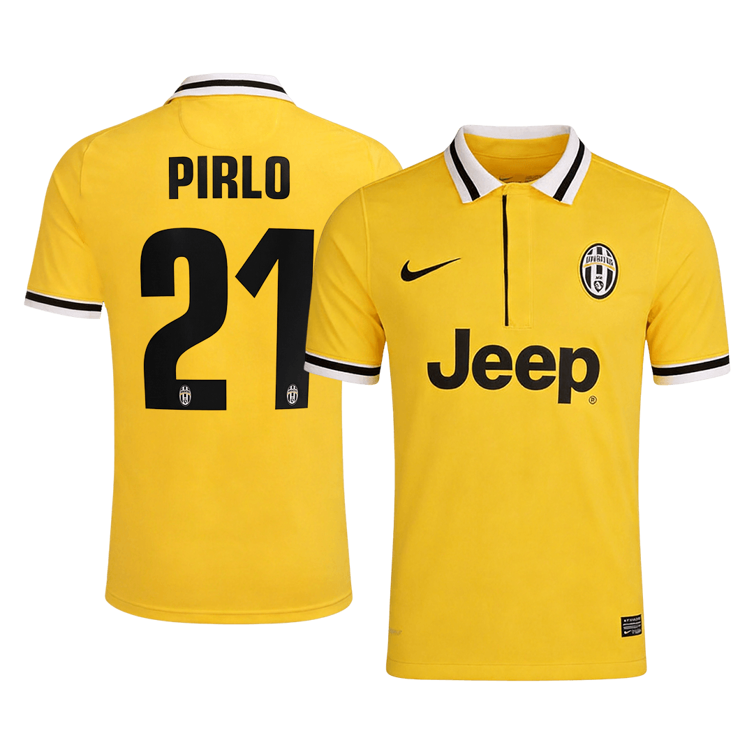 Retro PIRLO #21 Juventus Uitshirt 2013/14 Geel