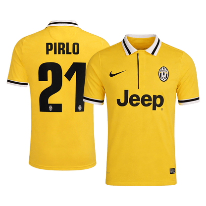 Retro PIRLO #21 Juventus Uitshirt 2013/14 Geel
