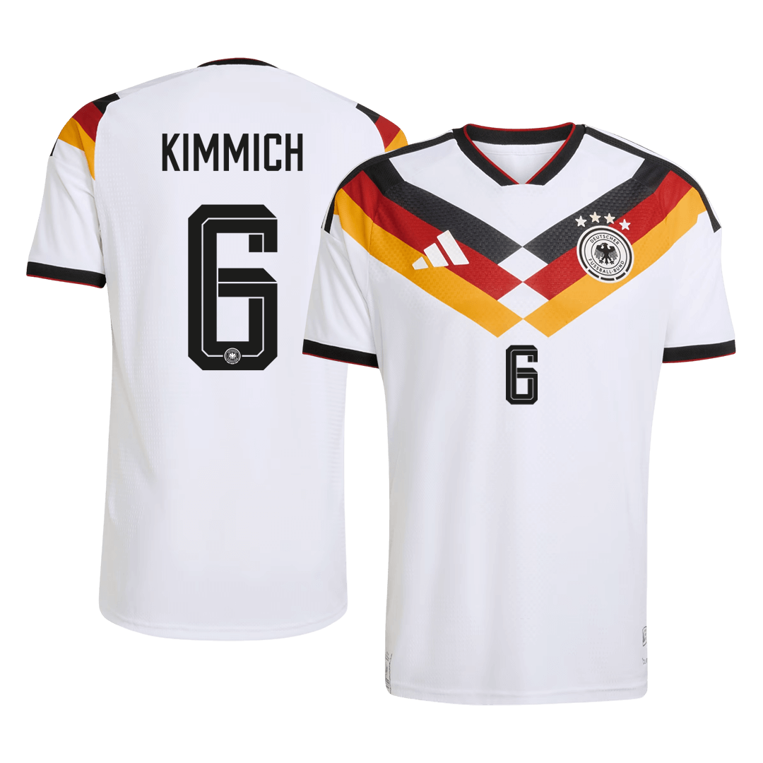KIMMICH #6 Allemagne Domicile Maillot Coupe du Monde 2026 Blanc Joueur