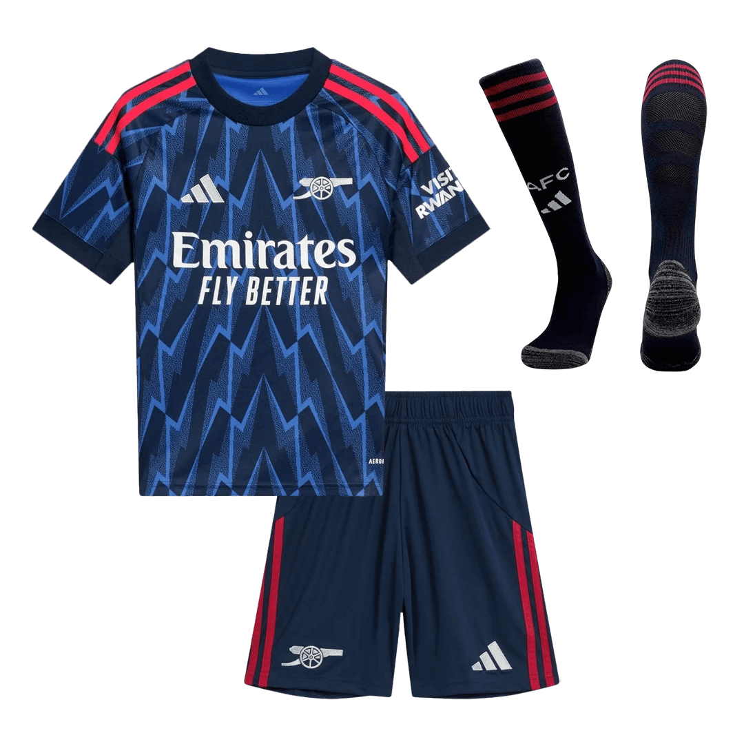 Arsenal Extérieur Maillot Kit 2025/26 Enfant Bleu