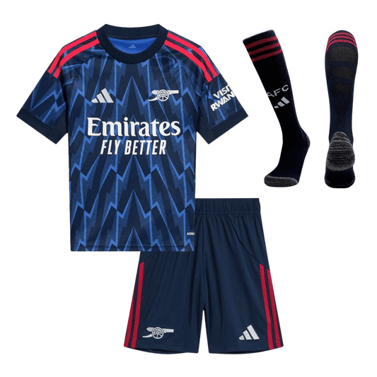 Arsenal Extérieur Maillot Kit 2025/26 Enfant Bleu