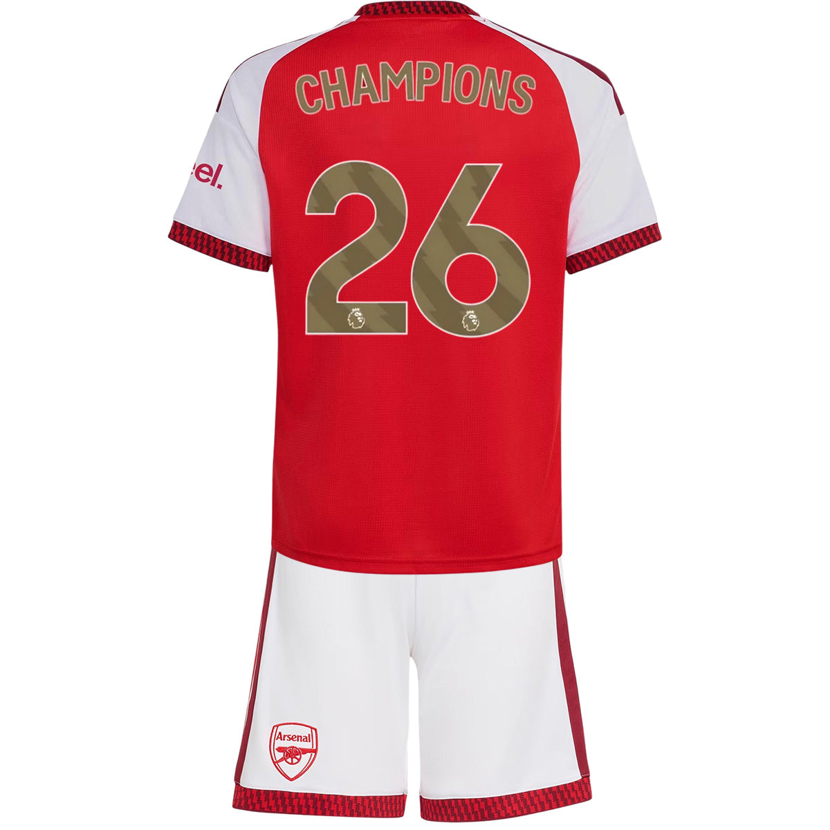 KAMPIOENEN #26 Arsenal Thuis Shirt Tenue 2026/27 Rood