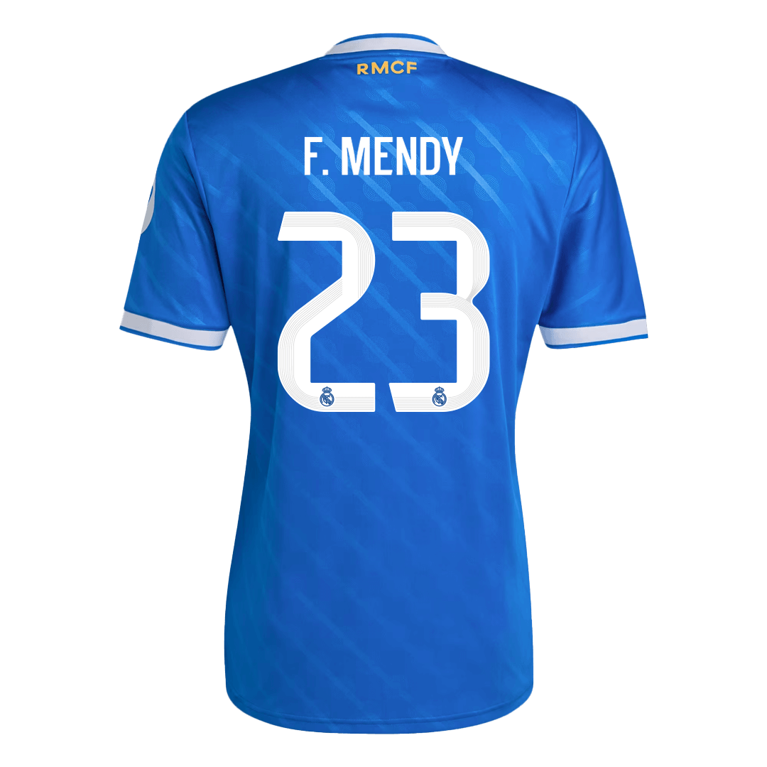 F. MENDY #23 Real Madrid Third Maillot 2025/26 Bleu