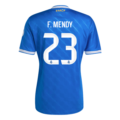 F. MENDY #23 Real Madrid Third Maillot 2025/26 Bleu