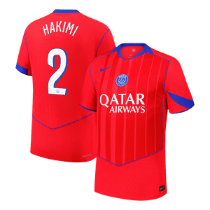 HAKIMI #2 Les Paris Third Maillot 2025/26 Rouge Joueur