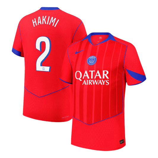 HAKIMI #2 Les Paris Third Maillot 2025/26 Rouge Joueur