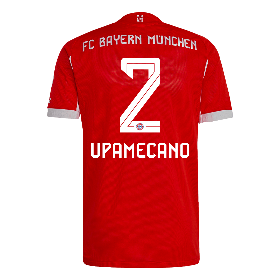 UPAMECANO #2 München Thuisshirt 2025/26 Rood Speler