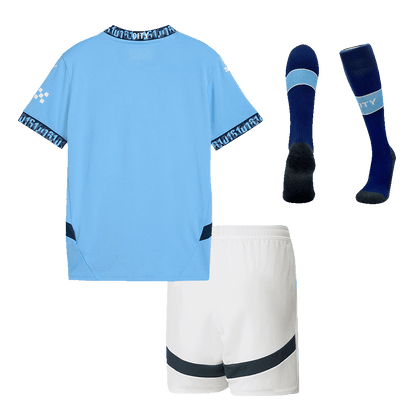 Manchester City Domicile Maillot Kit 2024/25 Junior