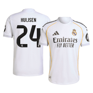HUIJSEN #24 Real Madrid Domicile Maillot 2025/26 Authentique