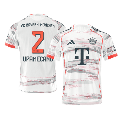 UPAMECANO #2 Munich Extérieur Maillot 2025/26 Blanc Joueur