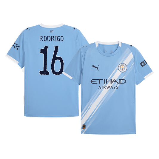 RODRIGO #16 Manchester City Domicile Maillot 2025/26 - Club World Cup Grande Taille