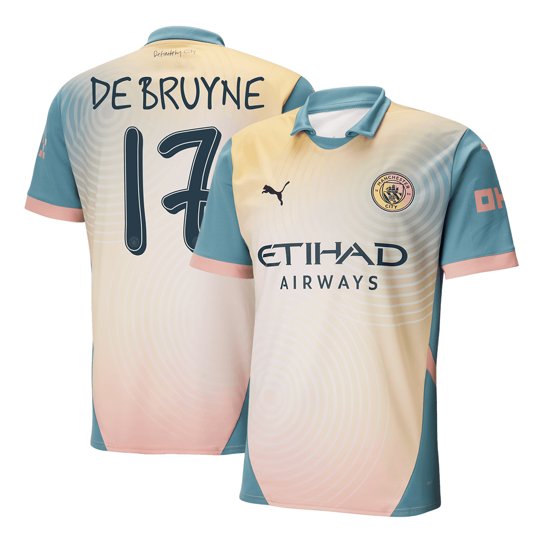 DE BRUYNE #17 Manchester City Fourth Maillot 2024/25 - Definitely City - Mon Maillot Foot Store